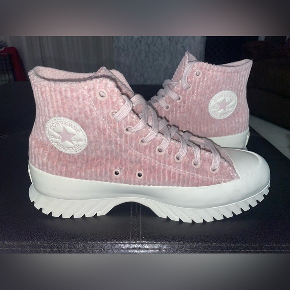 Converse Shoes - SOLD NEW CONVERSE CHUCK TAYLOR LUGGED HIGH TOP PINK  SIZE 11.5